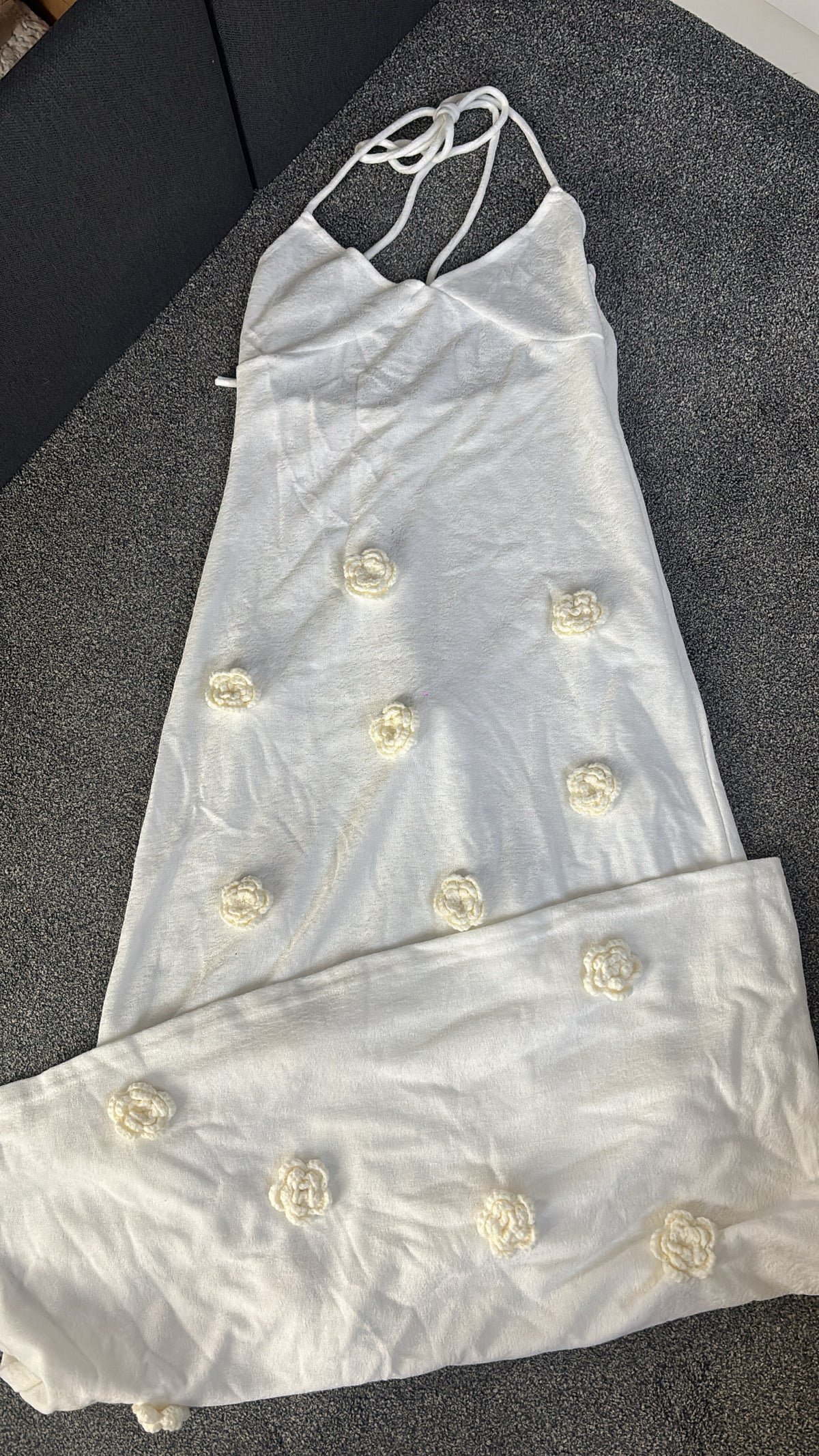 White long dress small -Rg