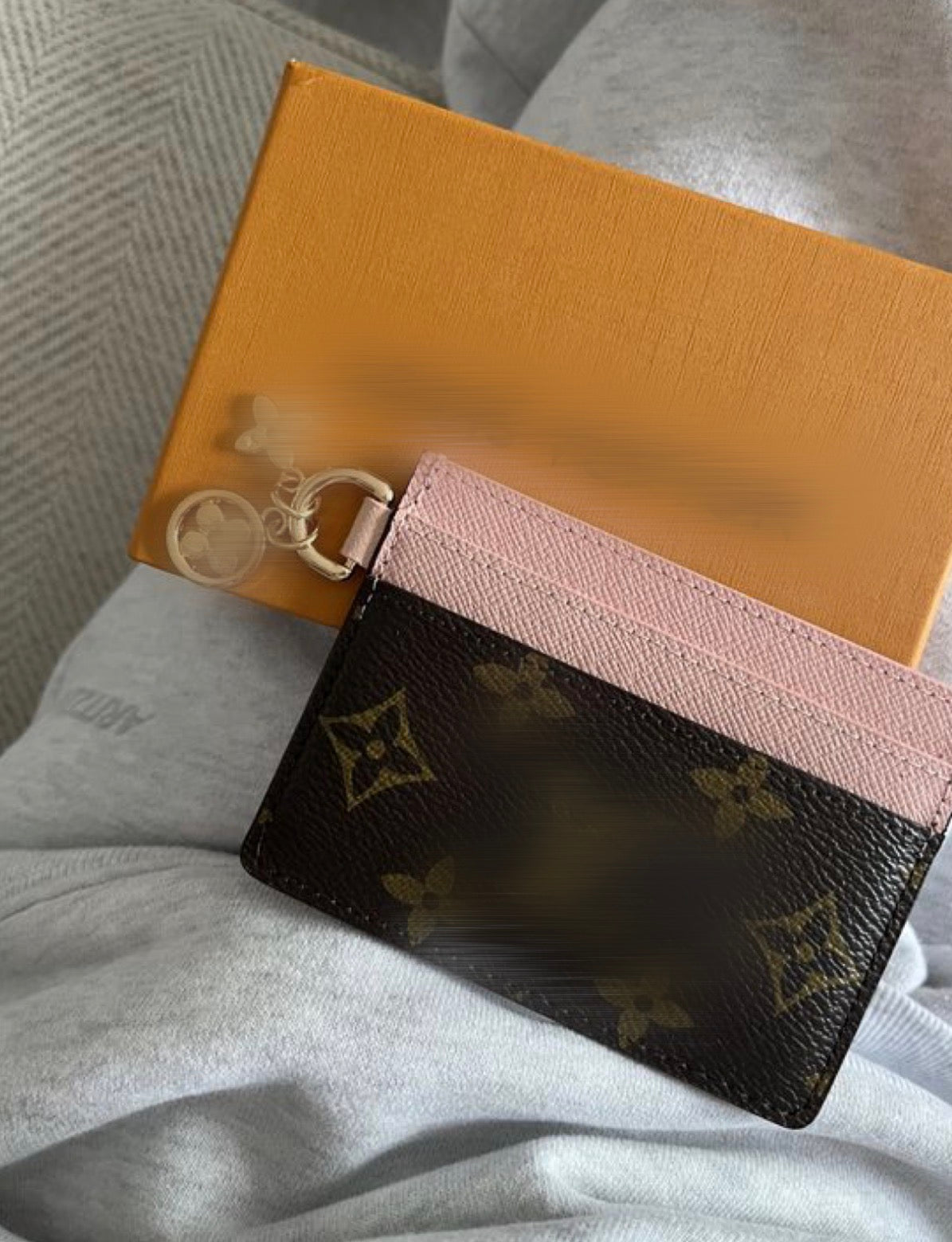 Brown with pink coin purse -Rg
