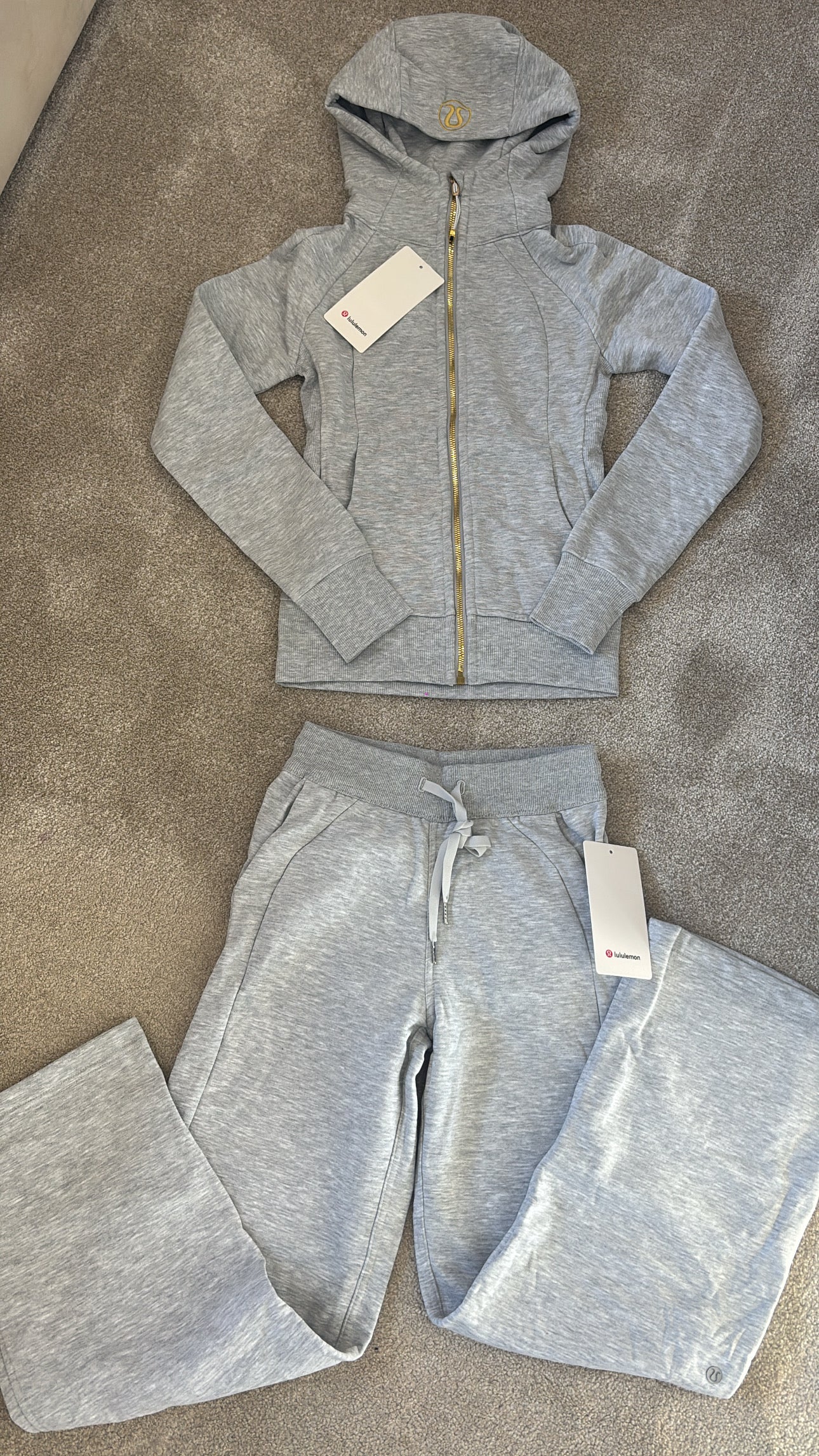 Grey & gold Lulu tracksuits- Rg