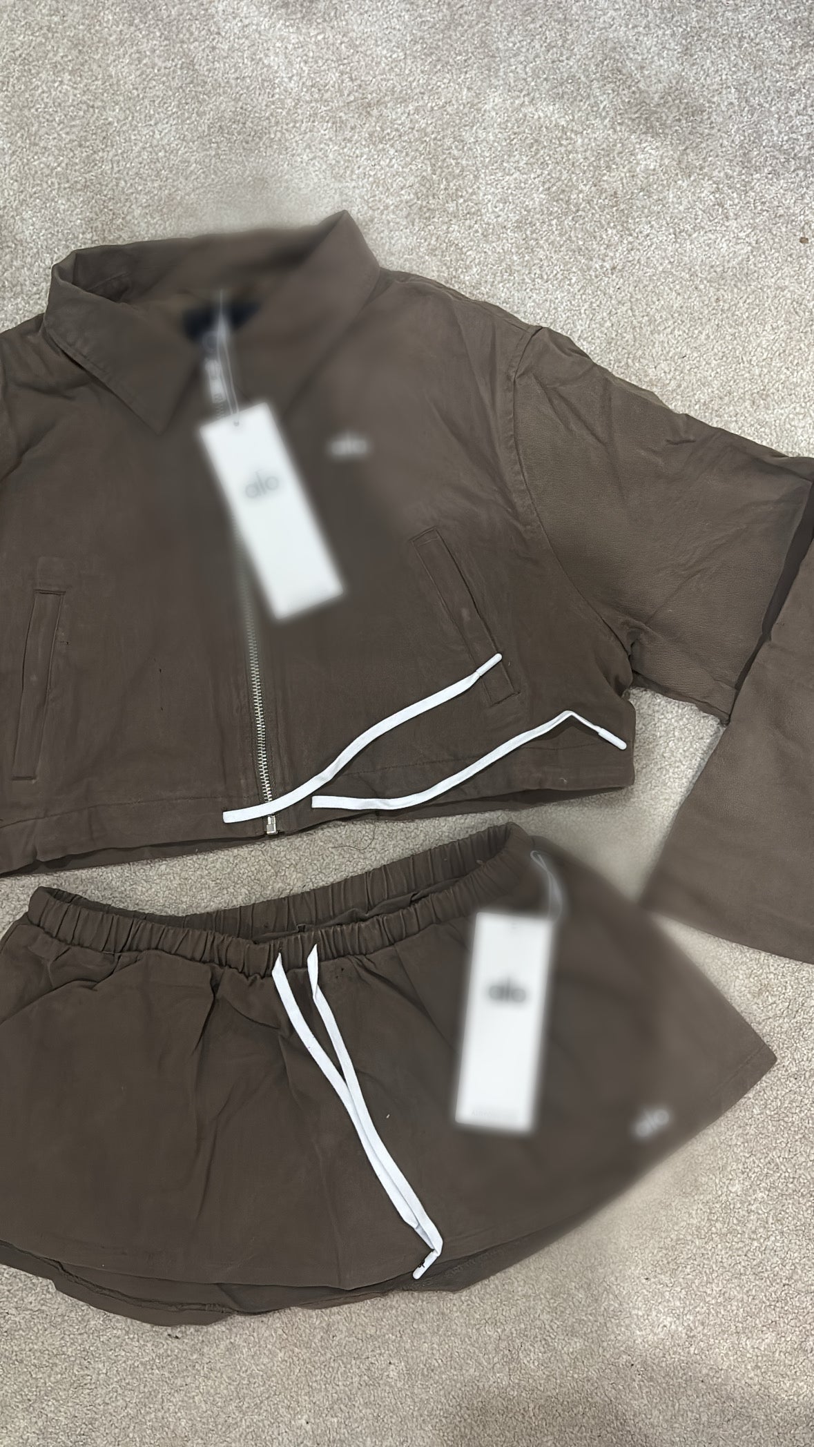Khaki brown A skort co ord size S