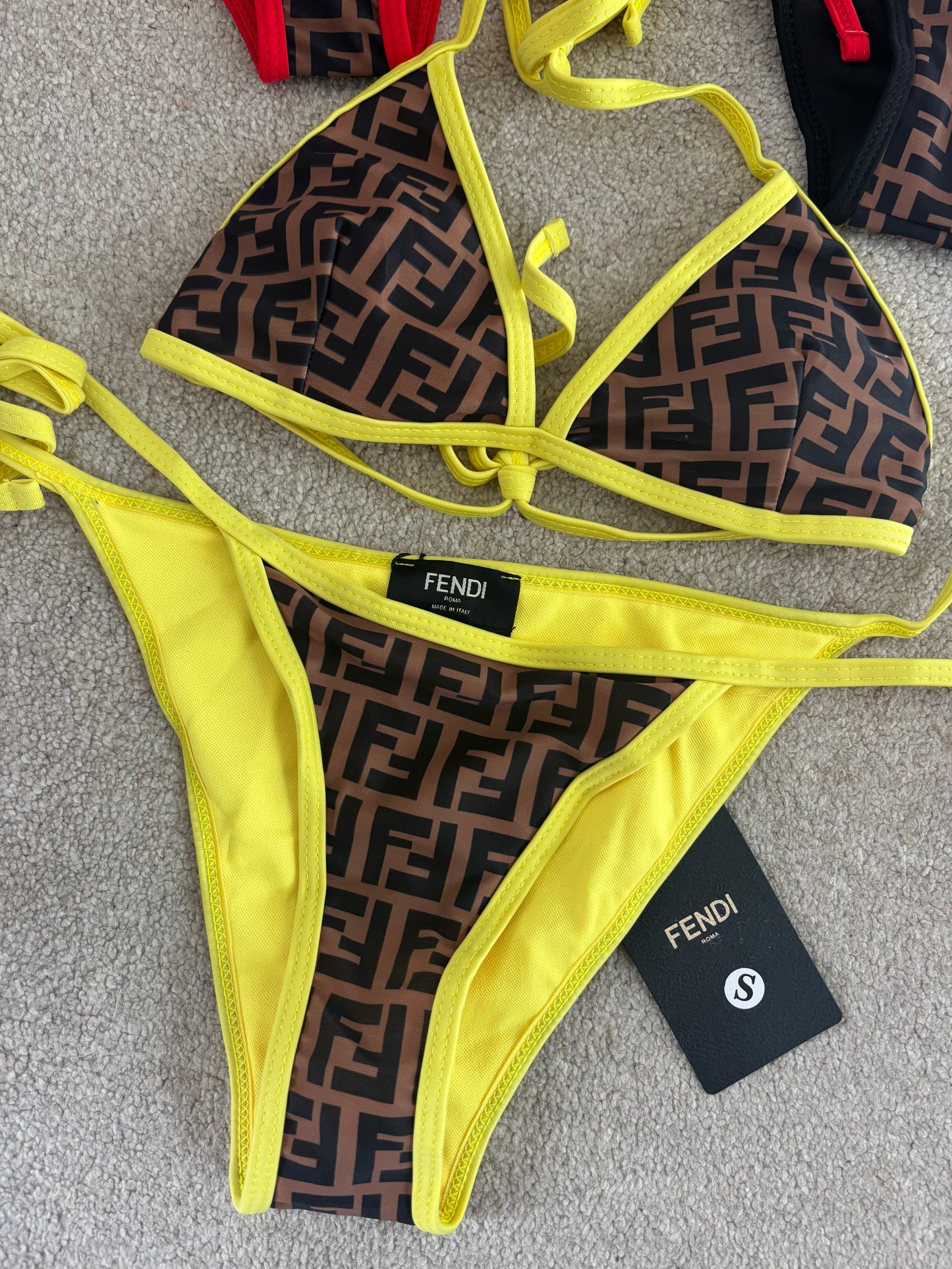 Yellow F bikini size small -Rg