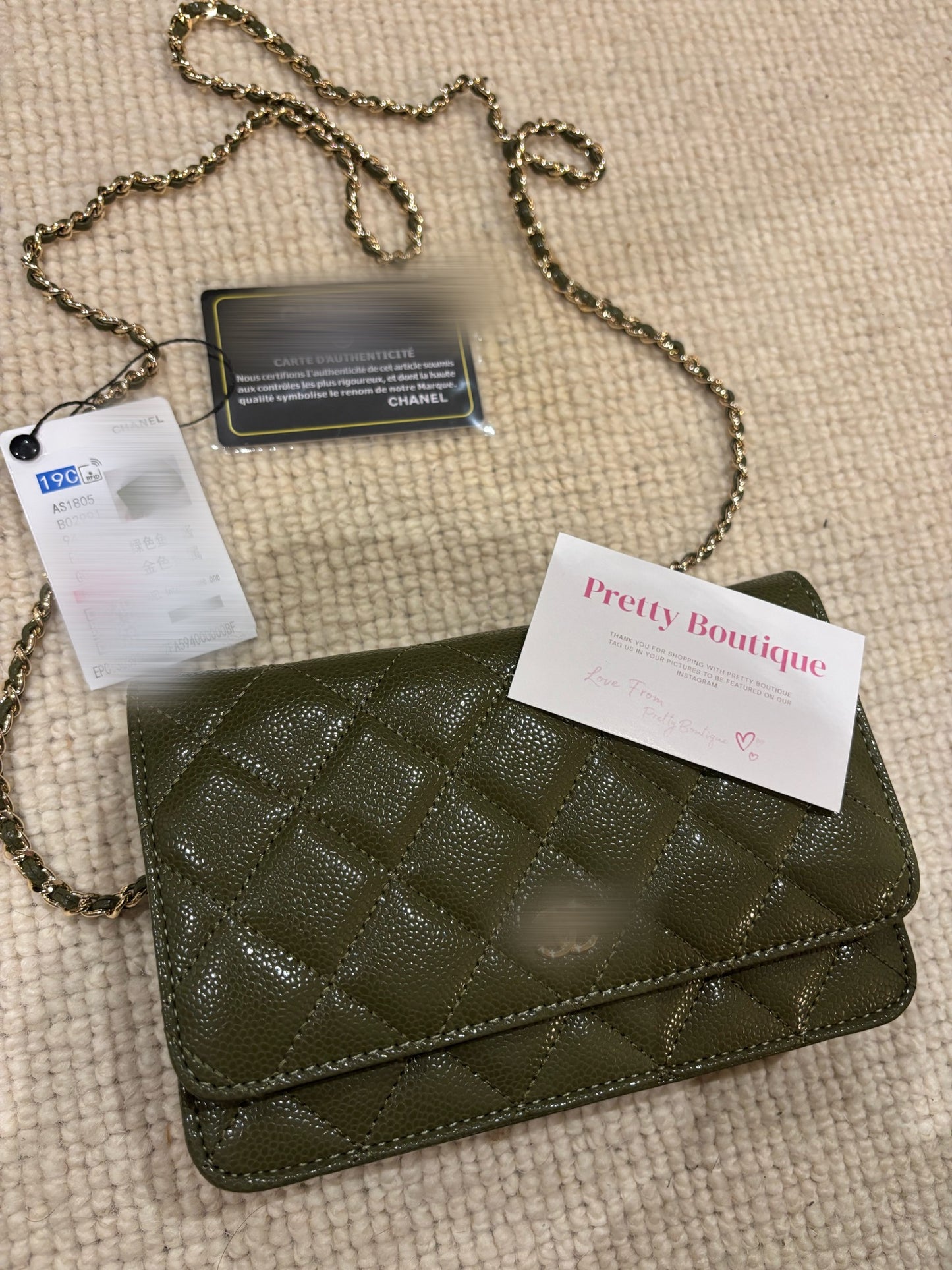 Khaki small crossover bag -Rg