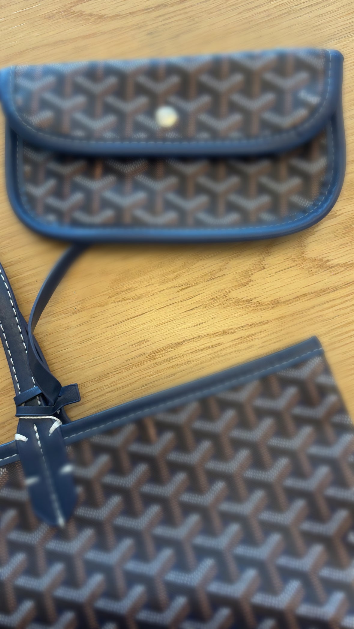 Navy shoulder bag
