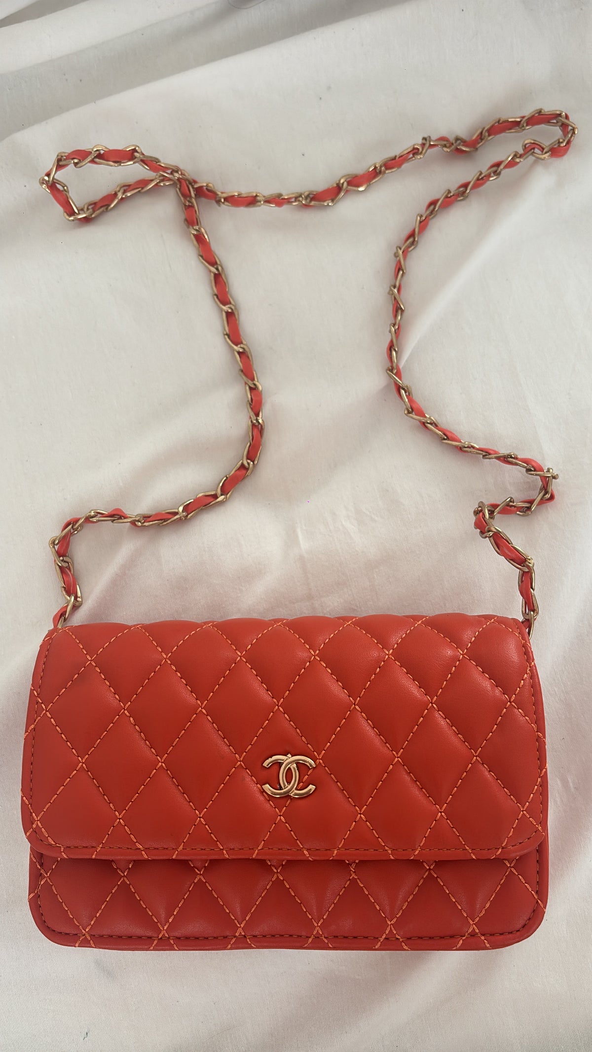 Small orange crossover bag -Rg