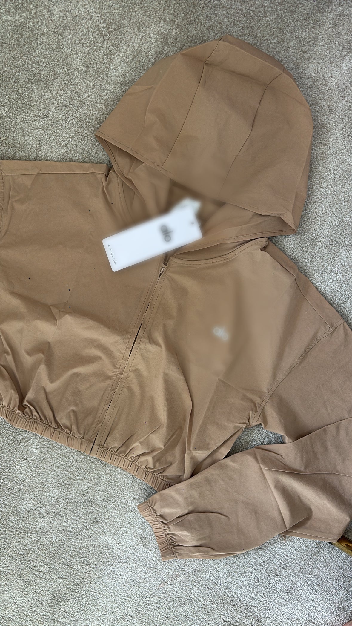 Camel A dryfit cropped jacket size S