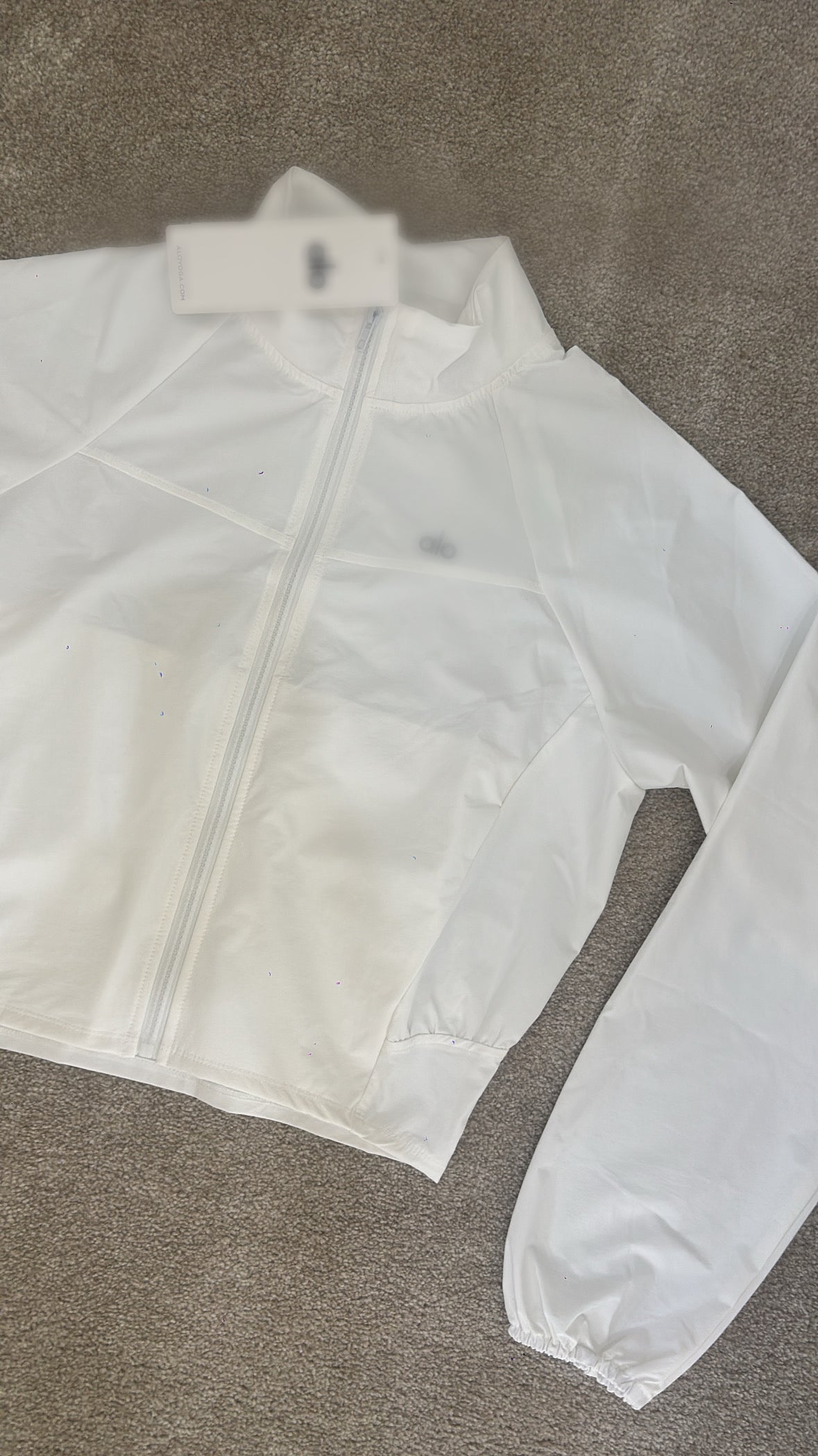 White dry fit A jacket size S
