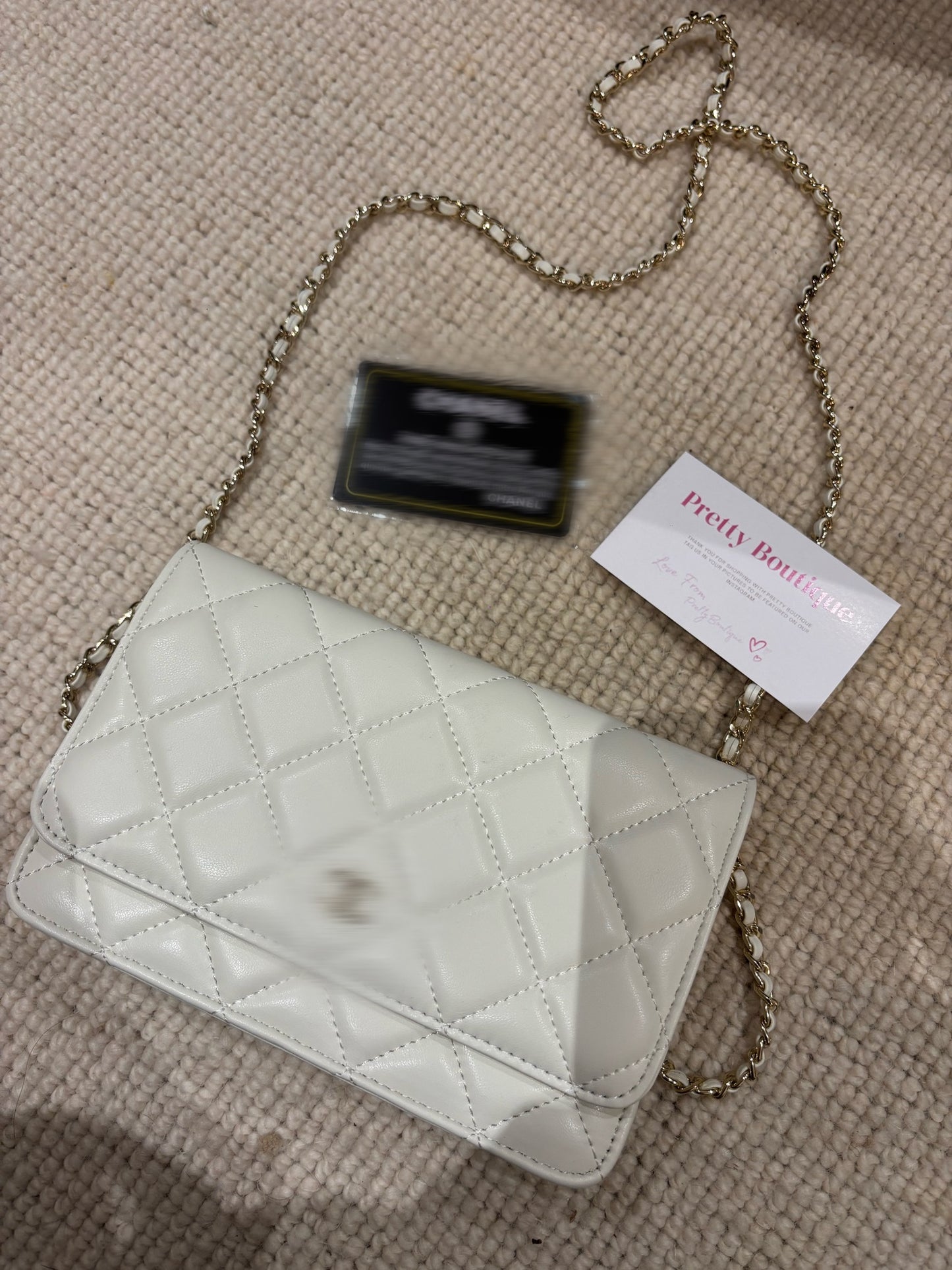 White small c crossover bag -Rg
