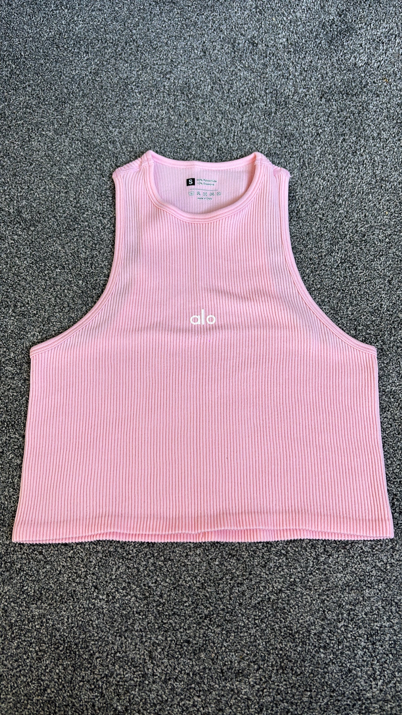 Baby pink A cropped top size small -Rg