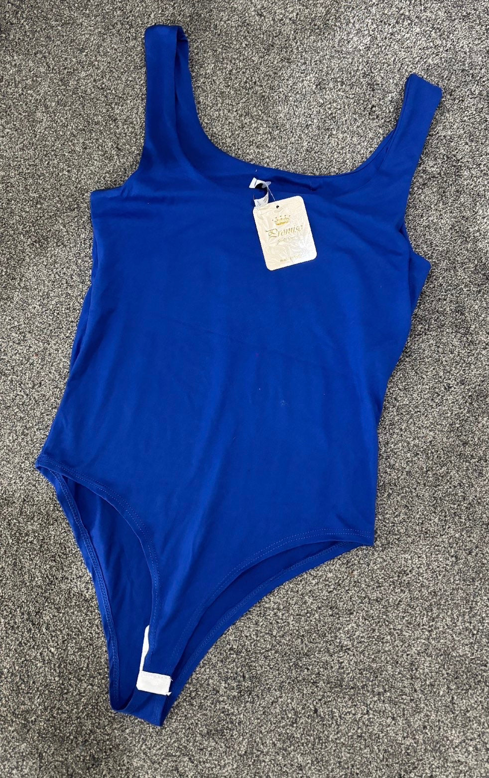 Royal blue soft touch bodysuit size L