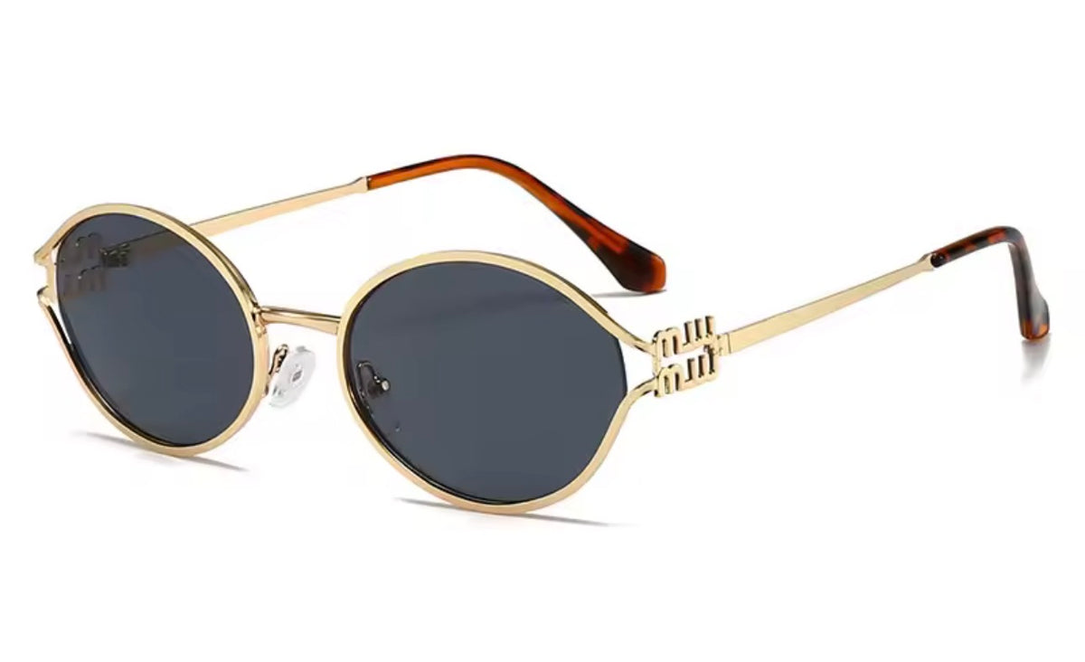 Gold M sunglasses