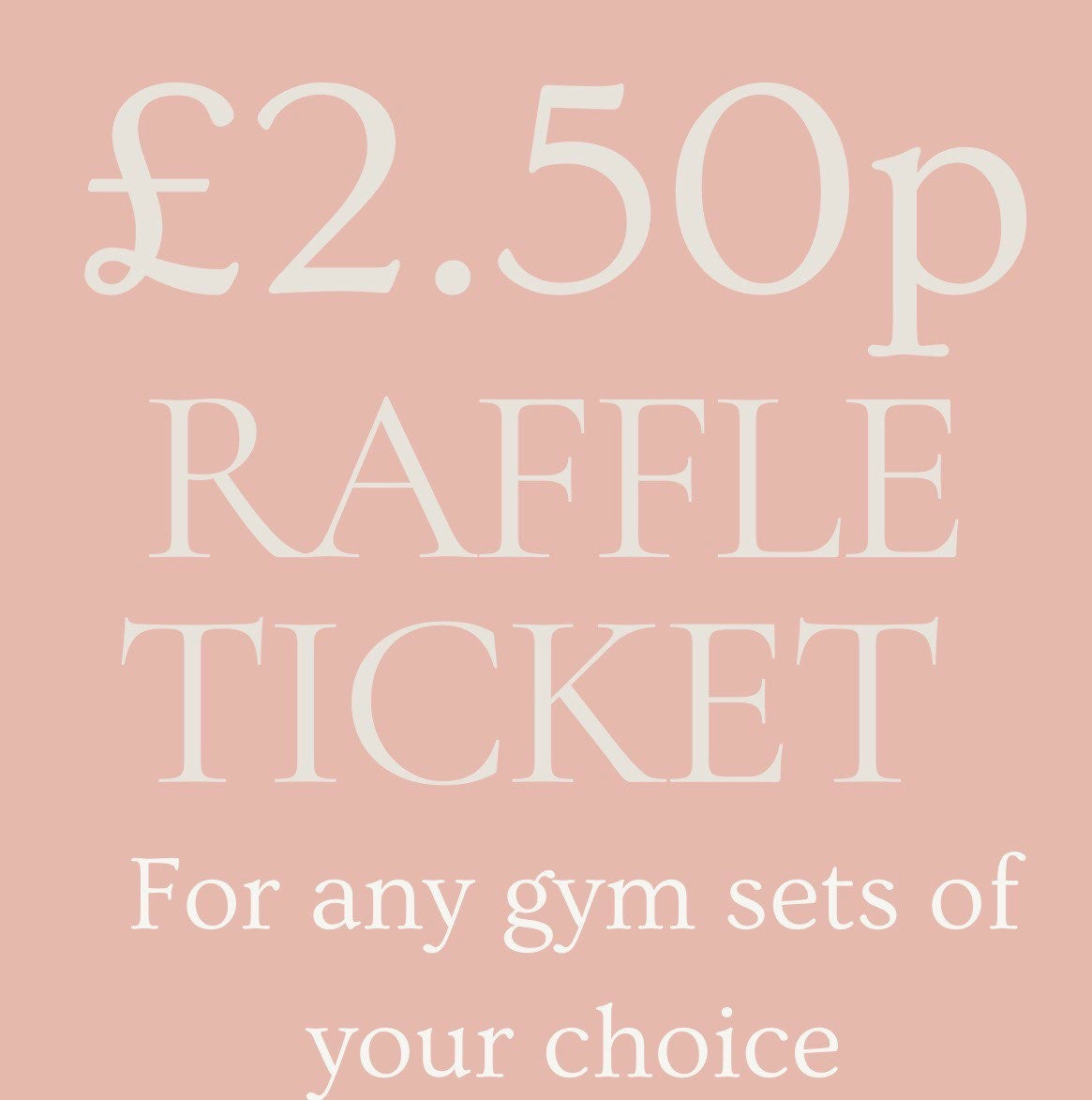 £2.50 gym sets lucky dip