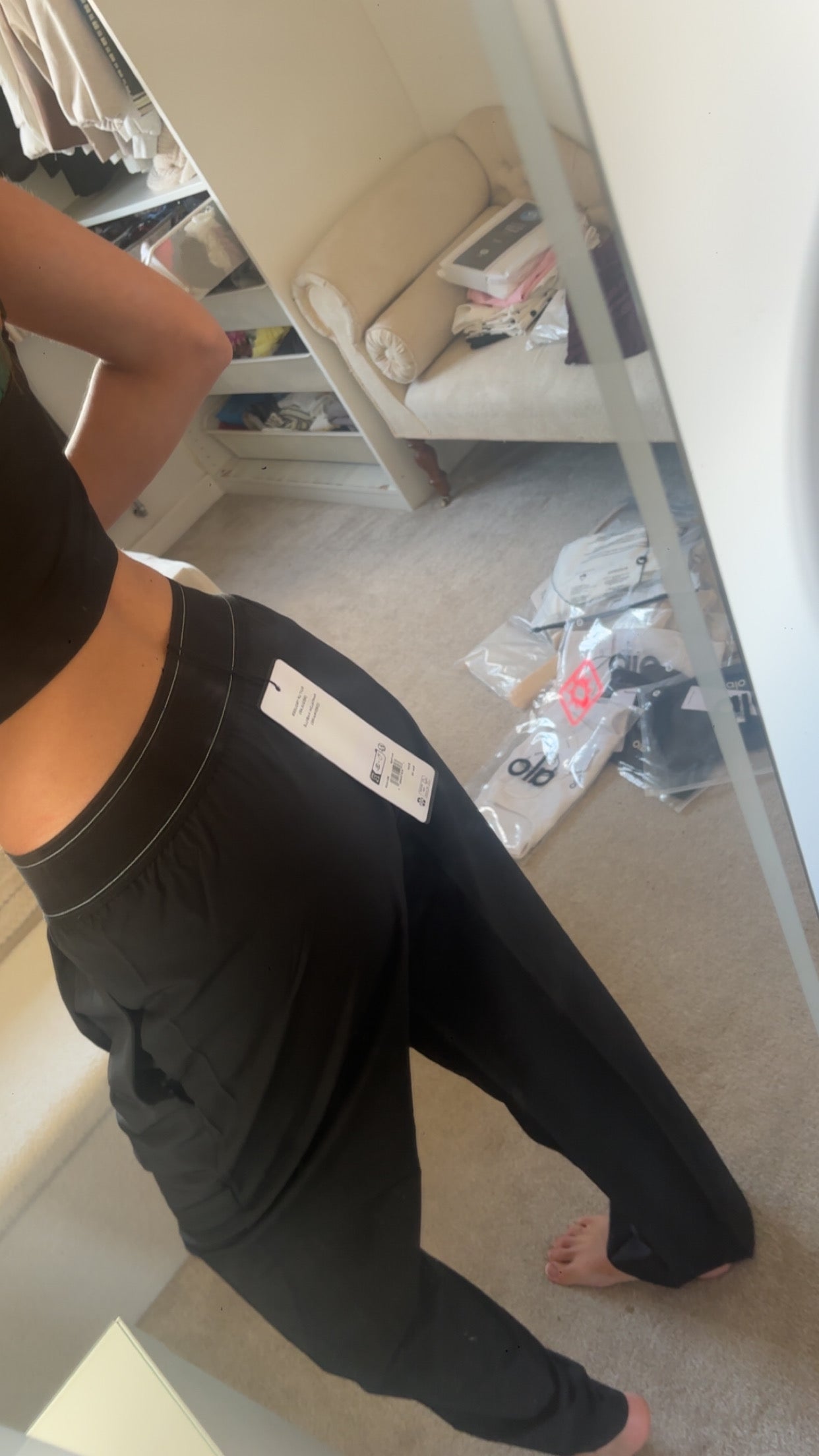 Black dry fit trousers