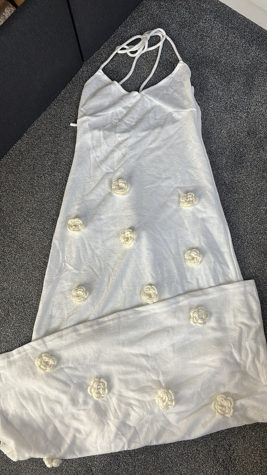 White long dress small -Rg