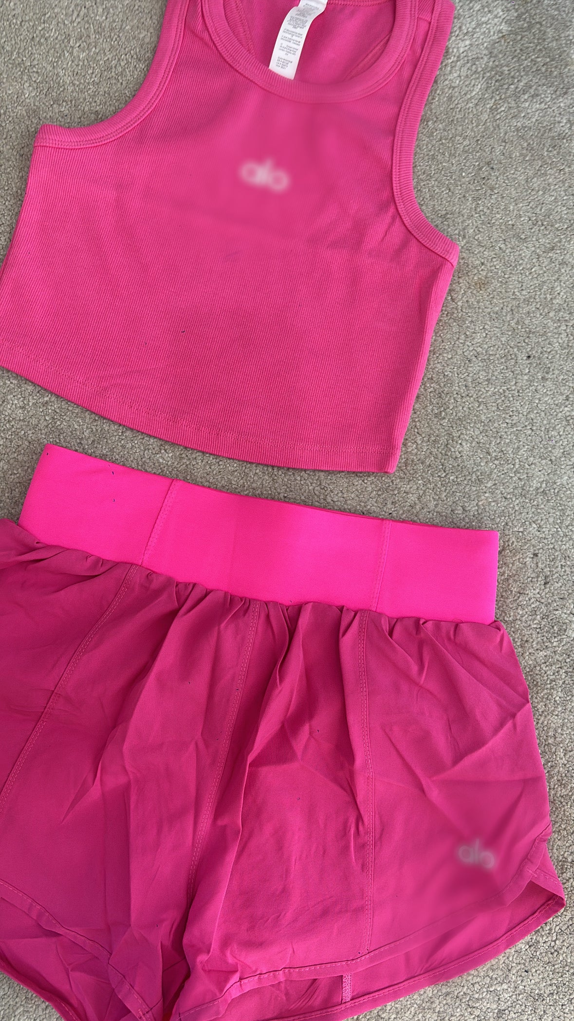 Hot pink A gym short co ord size S