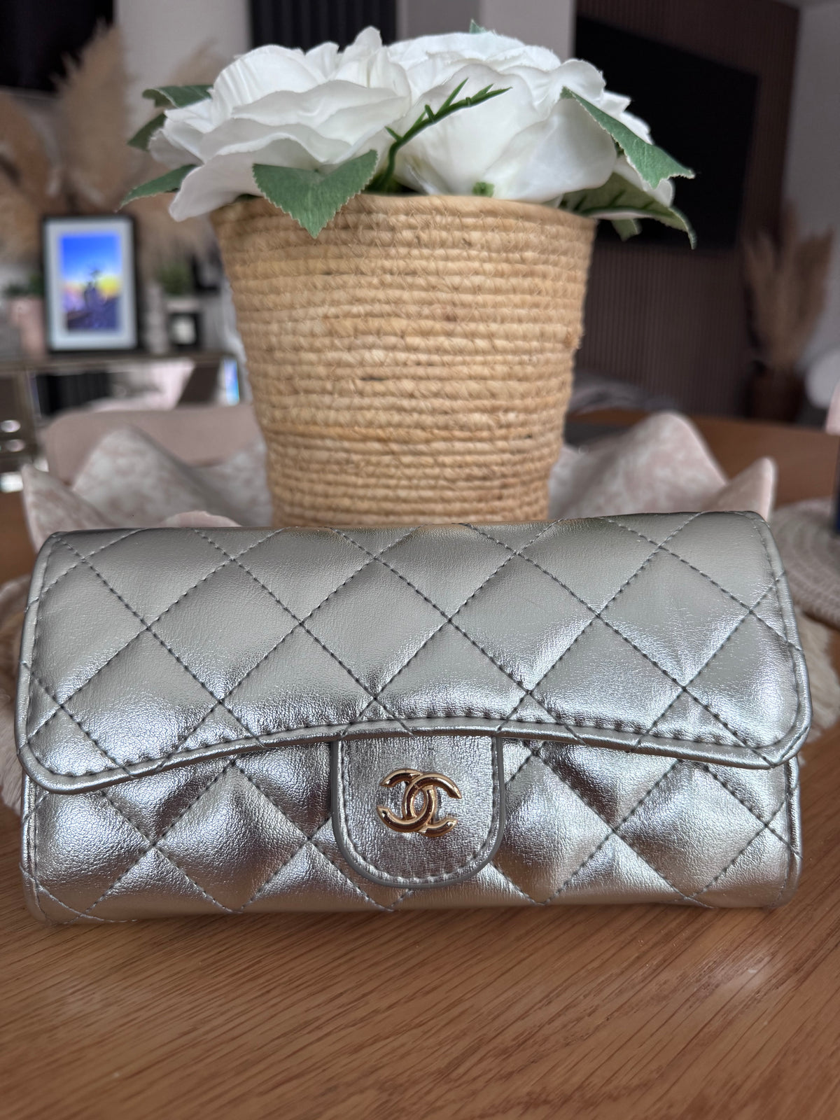 Silver mini crossover bag - AG