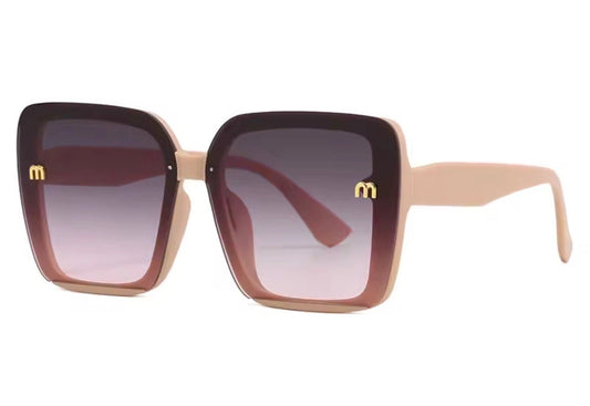 Beige and brown tint sunglasses