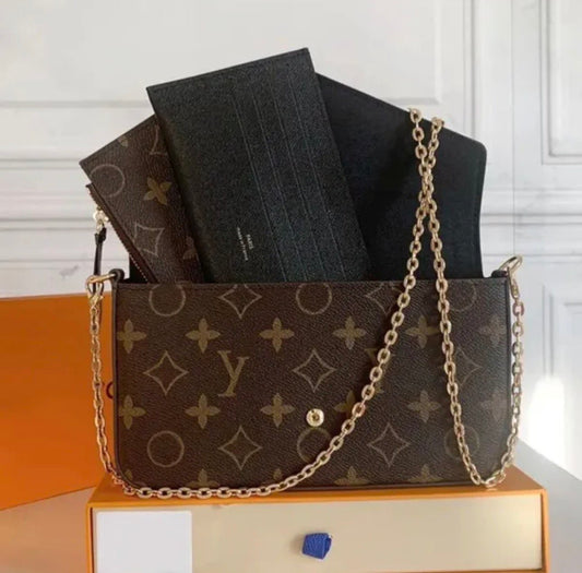 Black and brown crossover bag - AG