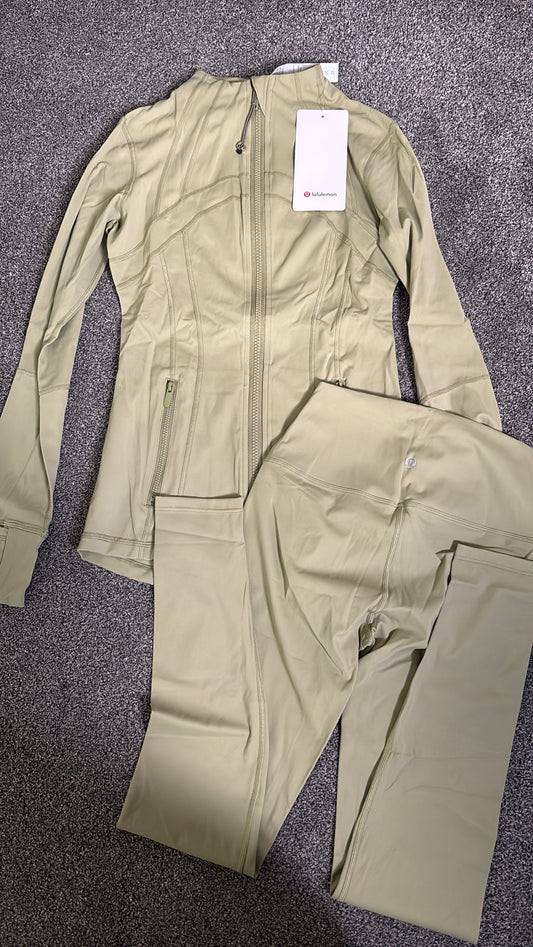 Khaki Lulu gym set -Rg