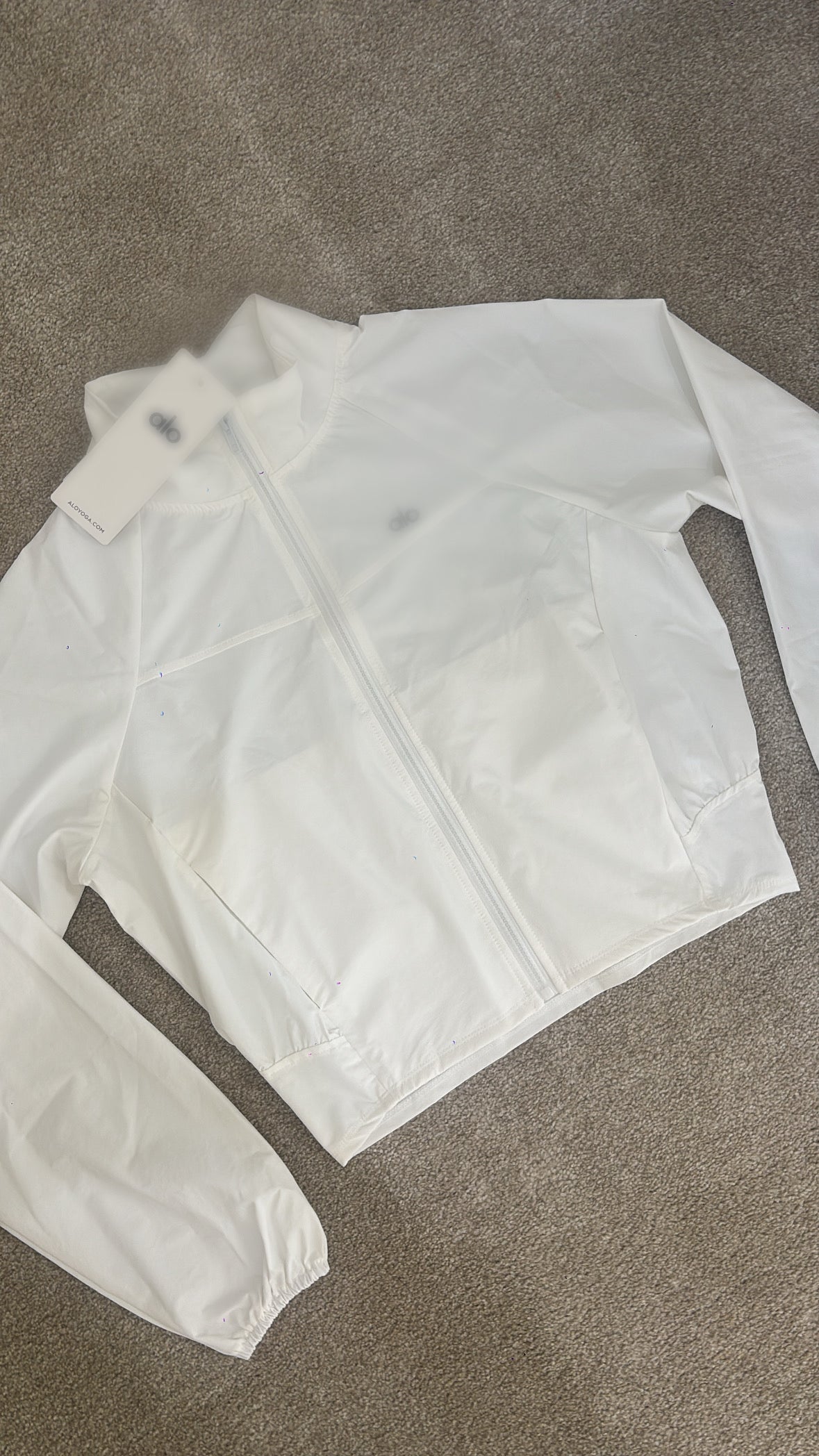 White dry fit A jacket size S