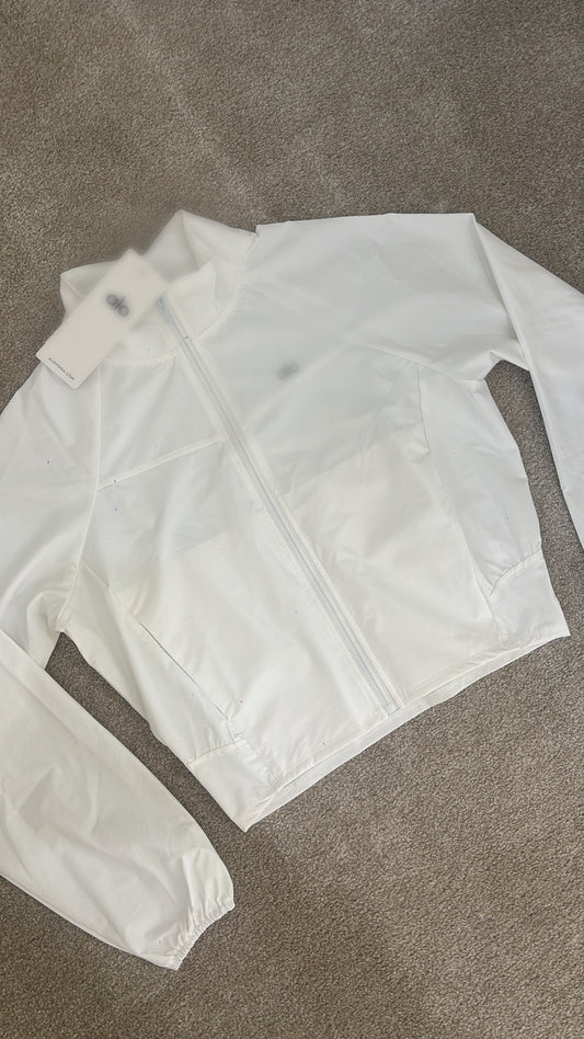 White dry fit A jacket size S