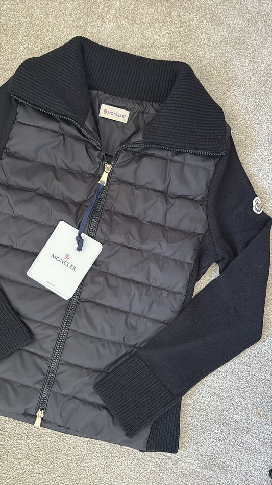 Black knit body warmer jacket size XS/S
