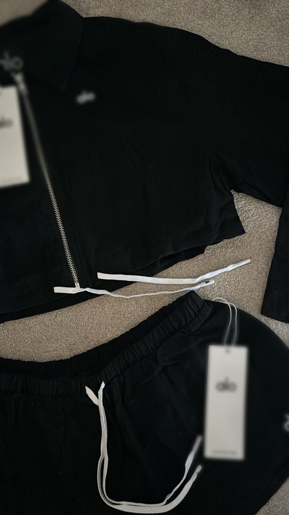 Black and white A skirt co ord size S