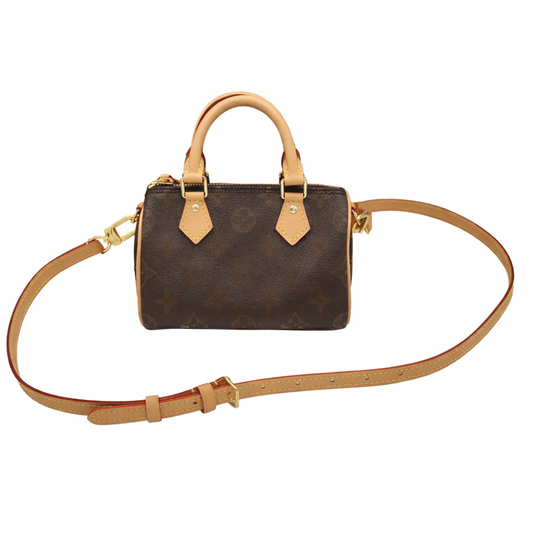 Brown flower mini bag - AG