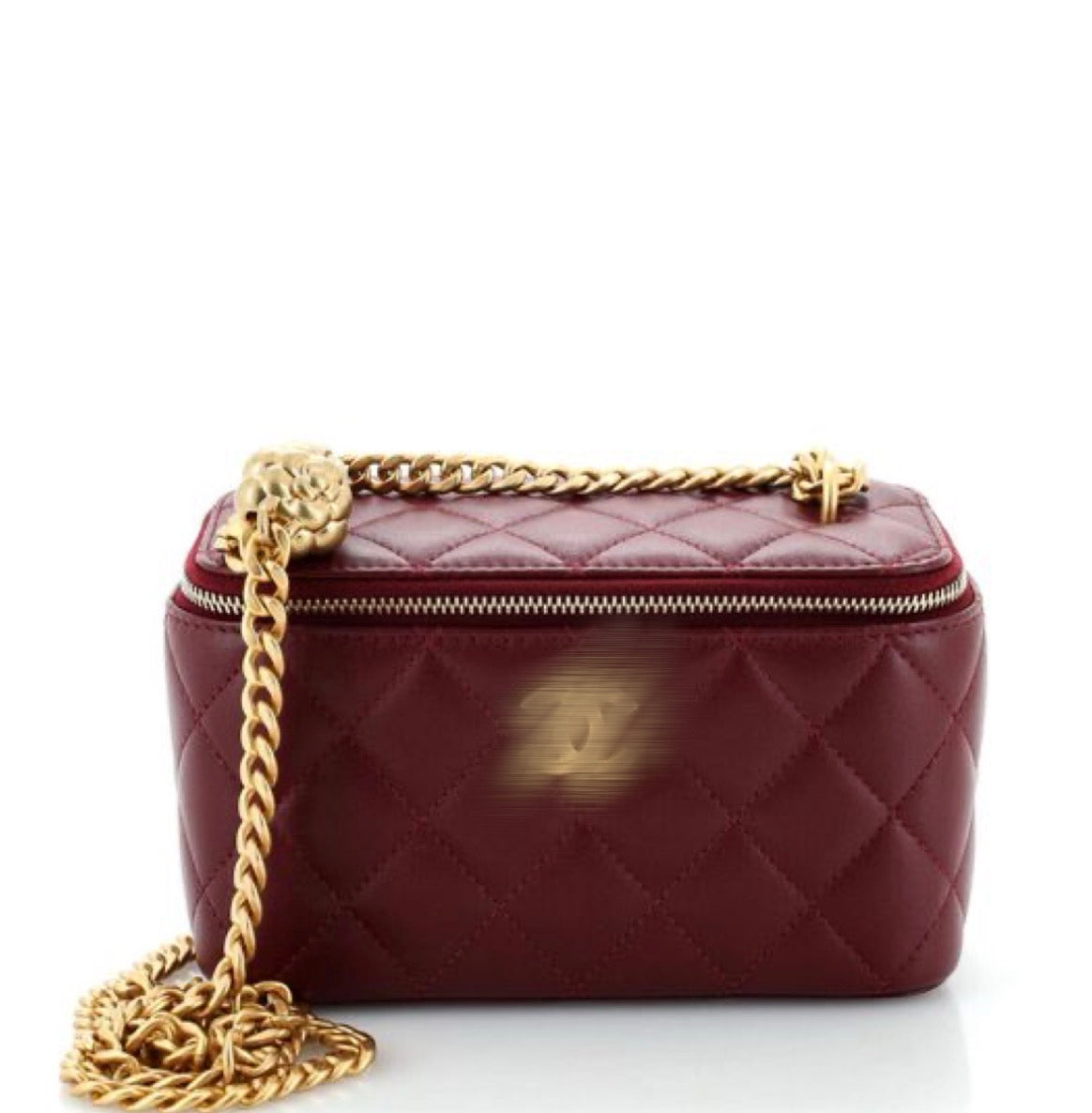 ￼ Burgundy crossover box bag  -Rg