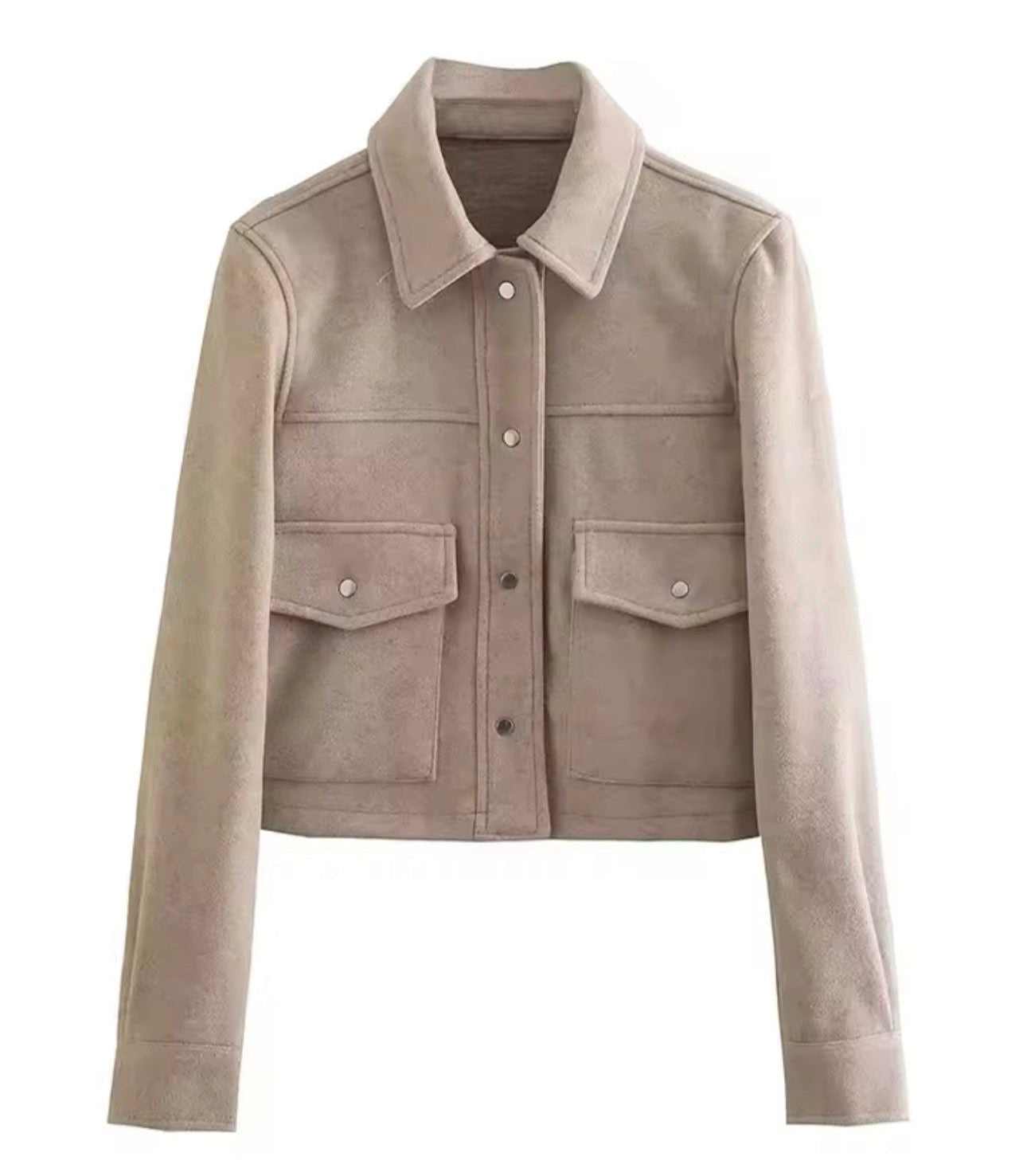 Beige button up jacket size M