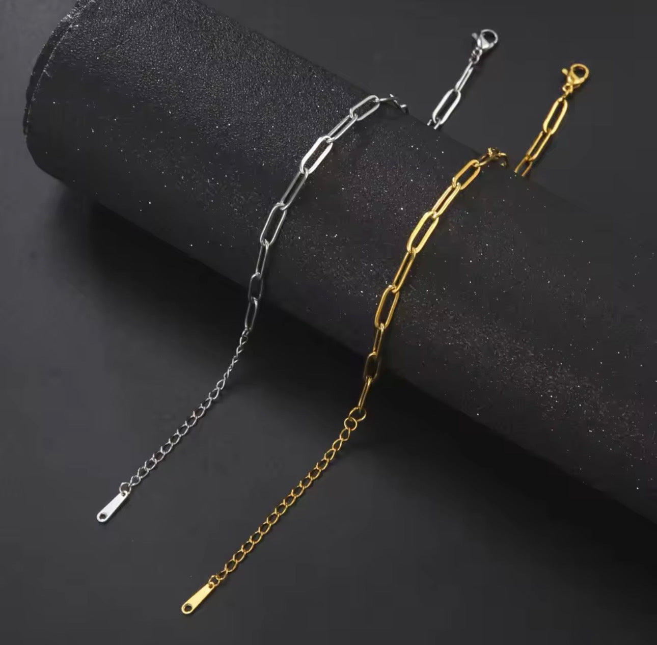 Paperclip chain bracelet