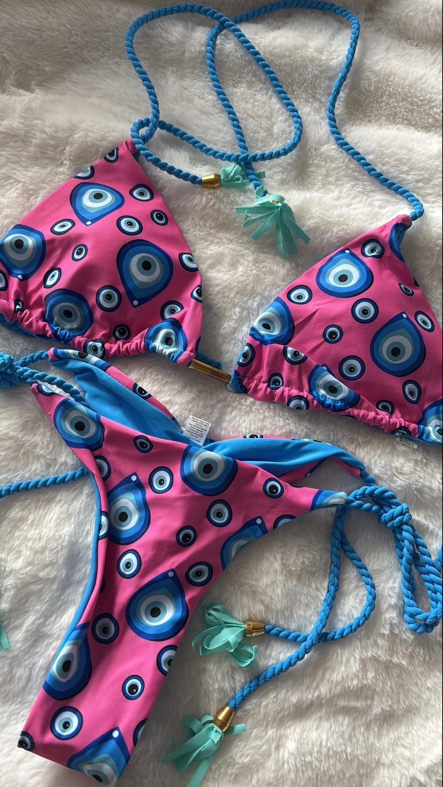 Pink design bikini size M