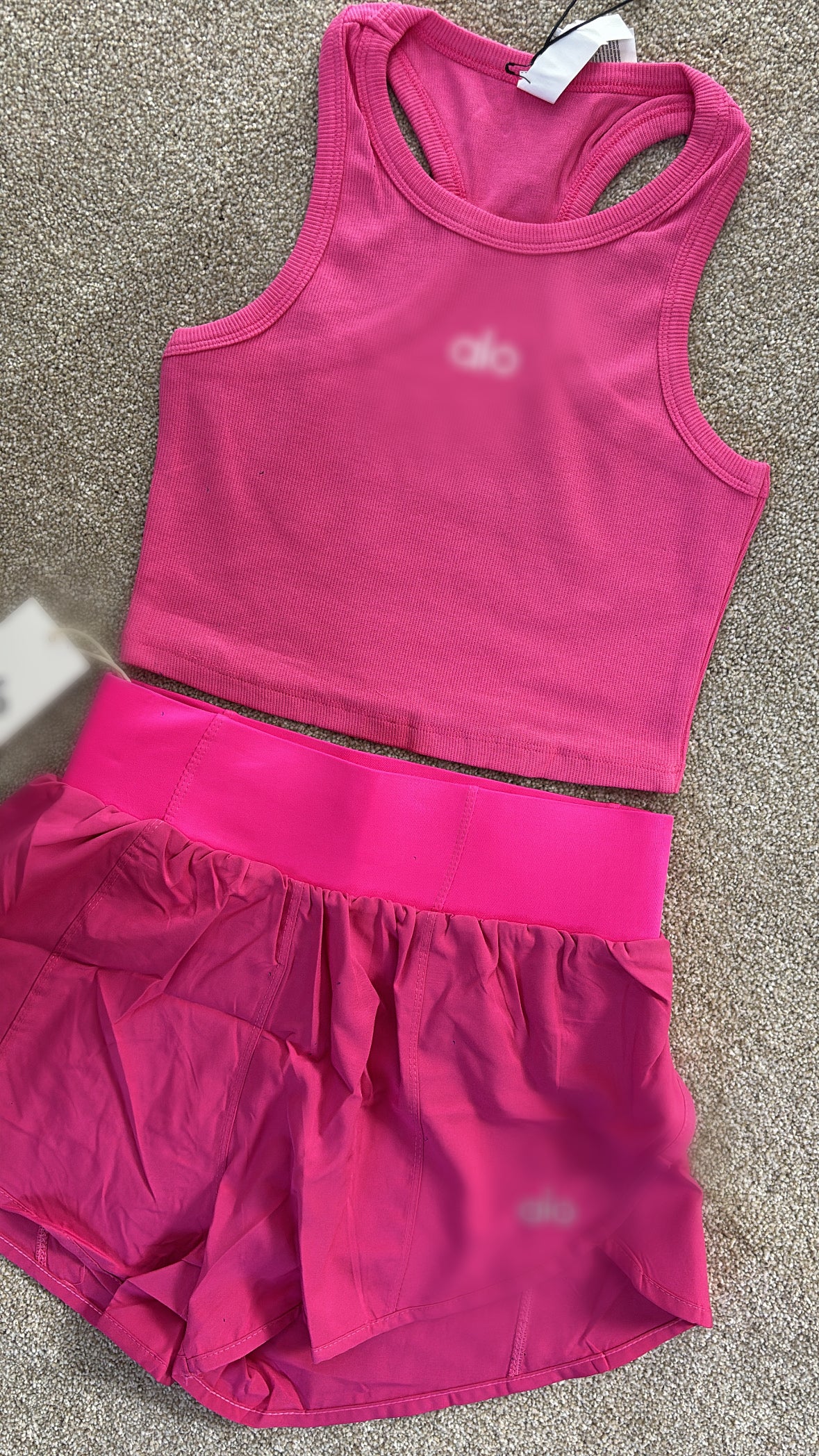 Hot pink shorts A set size S
