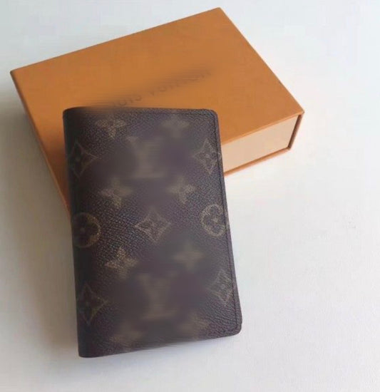 Brown passport cover comes with box