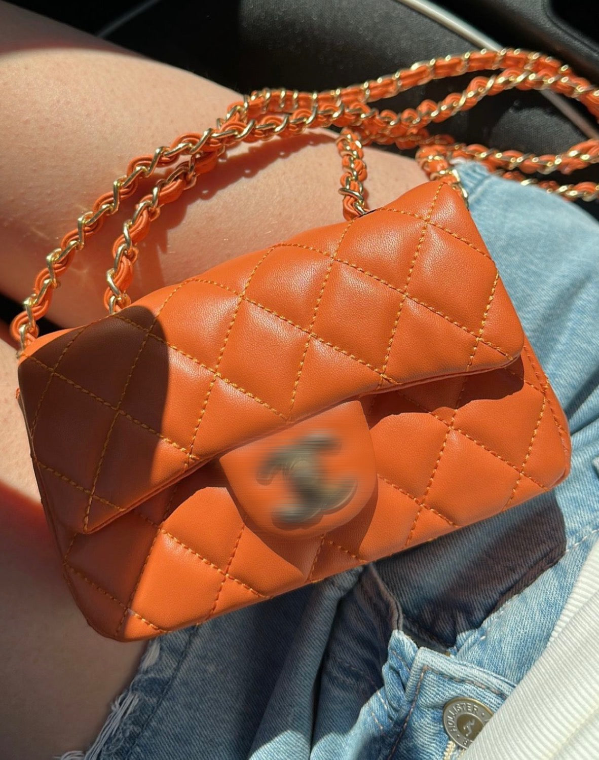 Mini orange c crossover bag -Rg