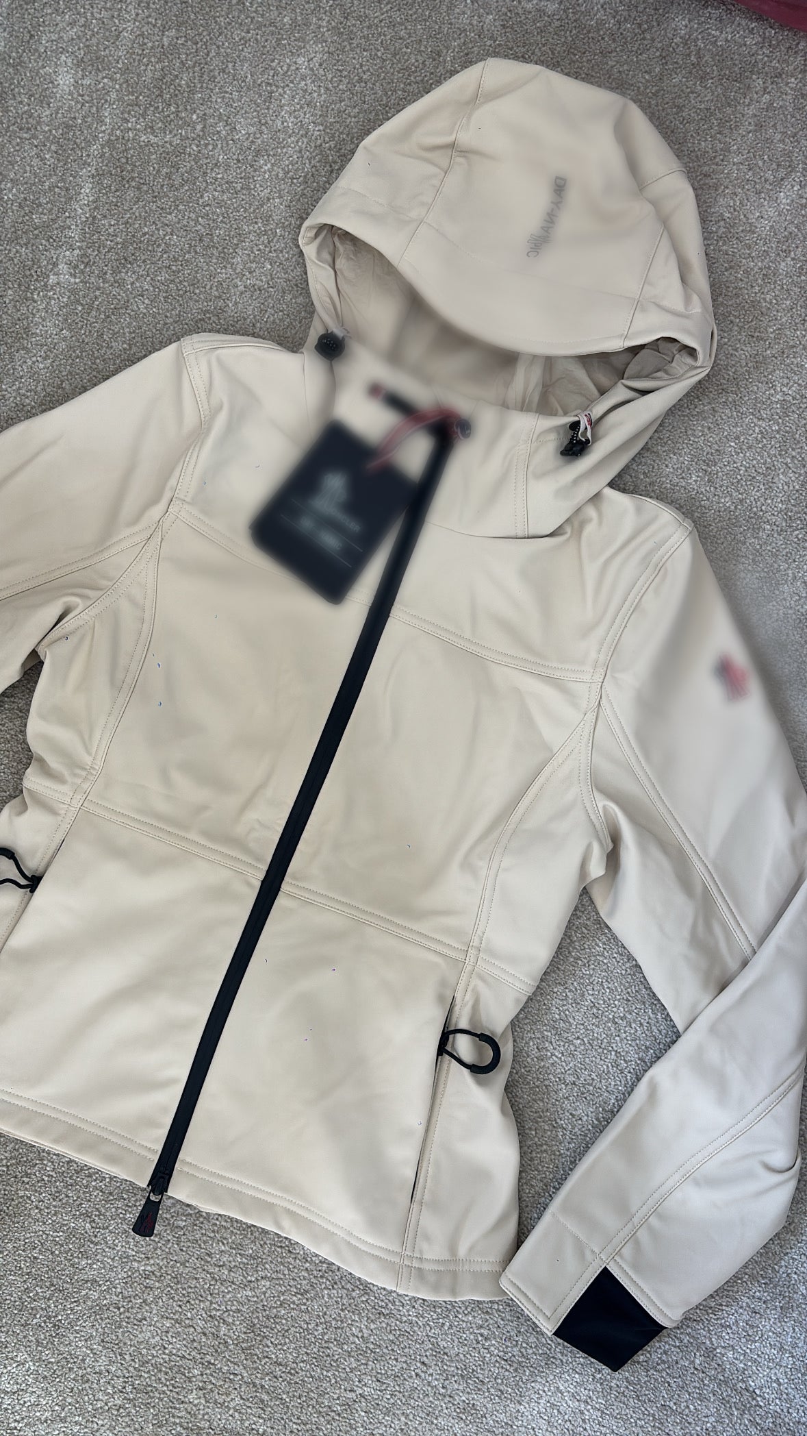 Beige M waterproof jacket coat size 0