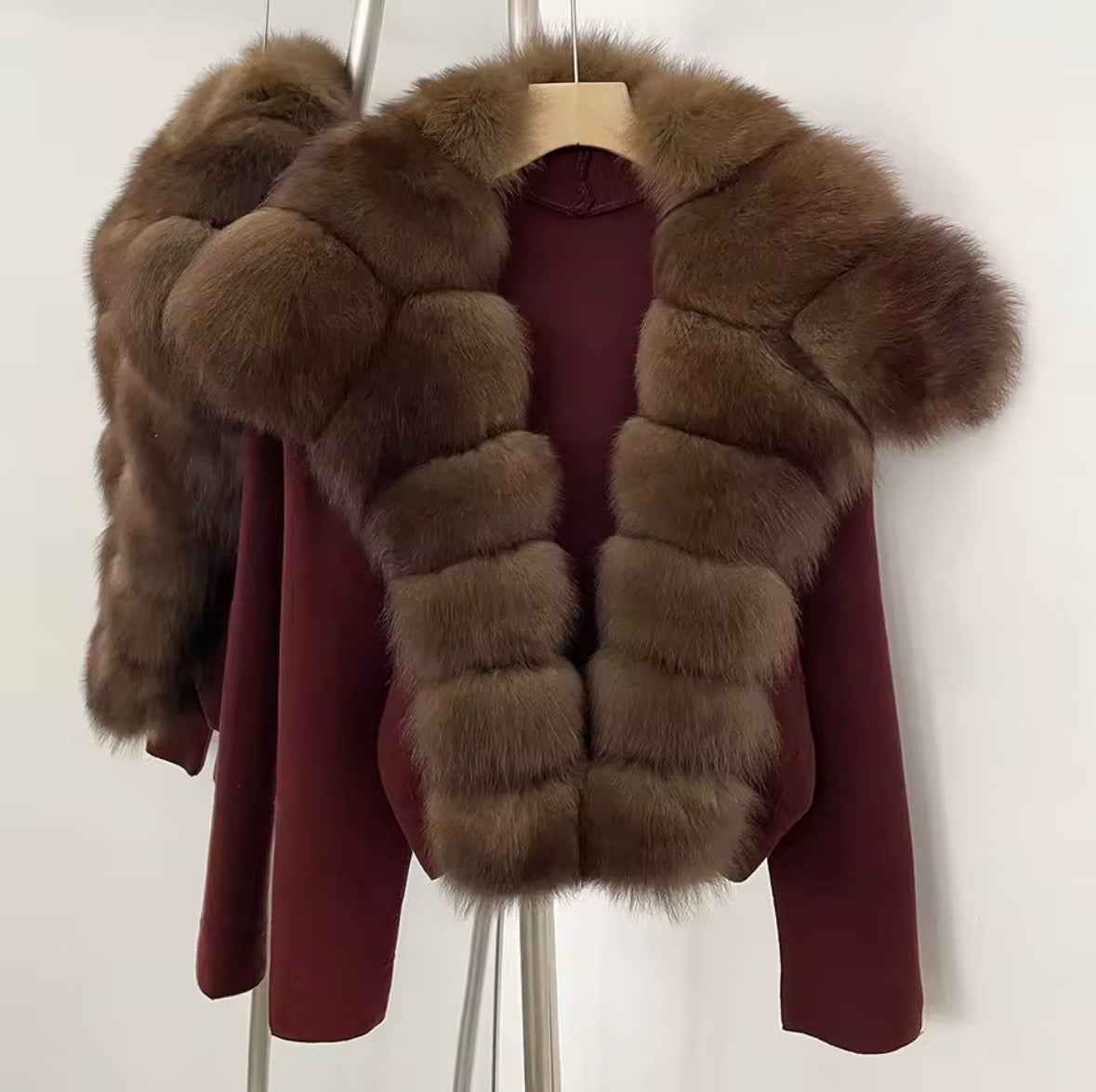 PRE ORDER real fur cardigan 2-3weeks