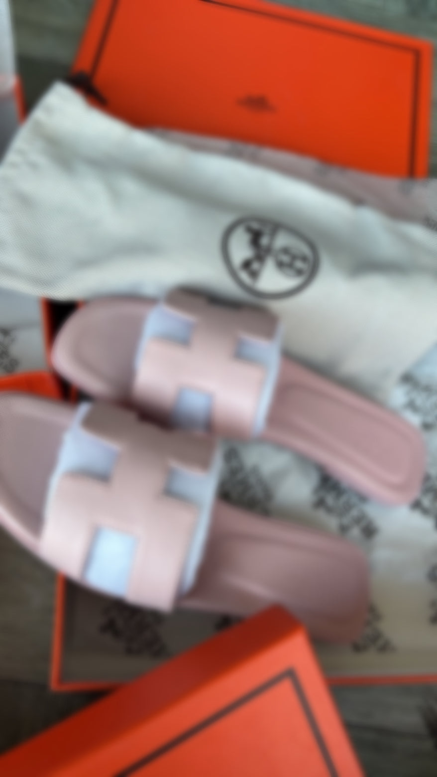 Baby pink sliders size 5