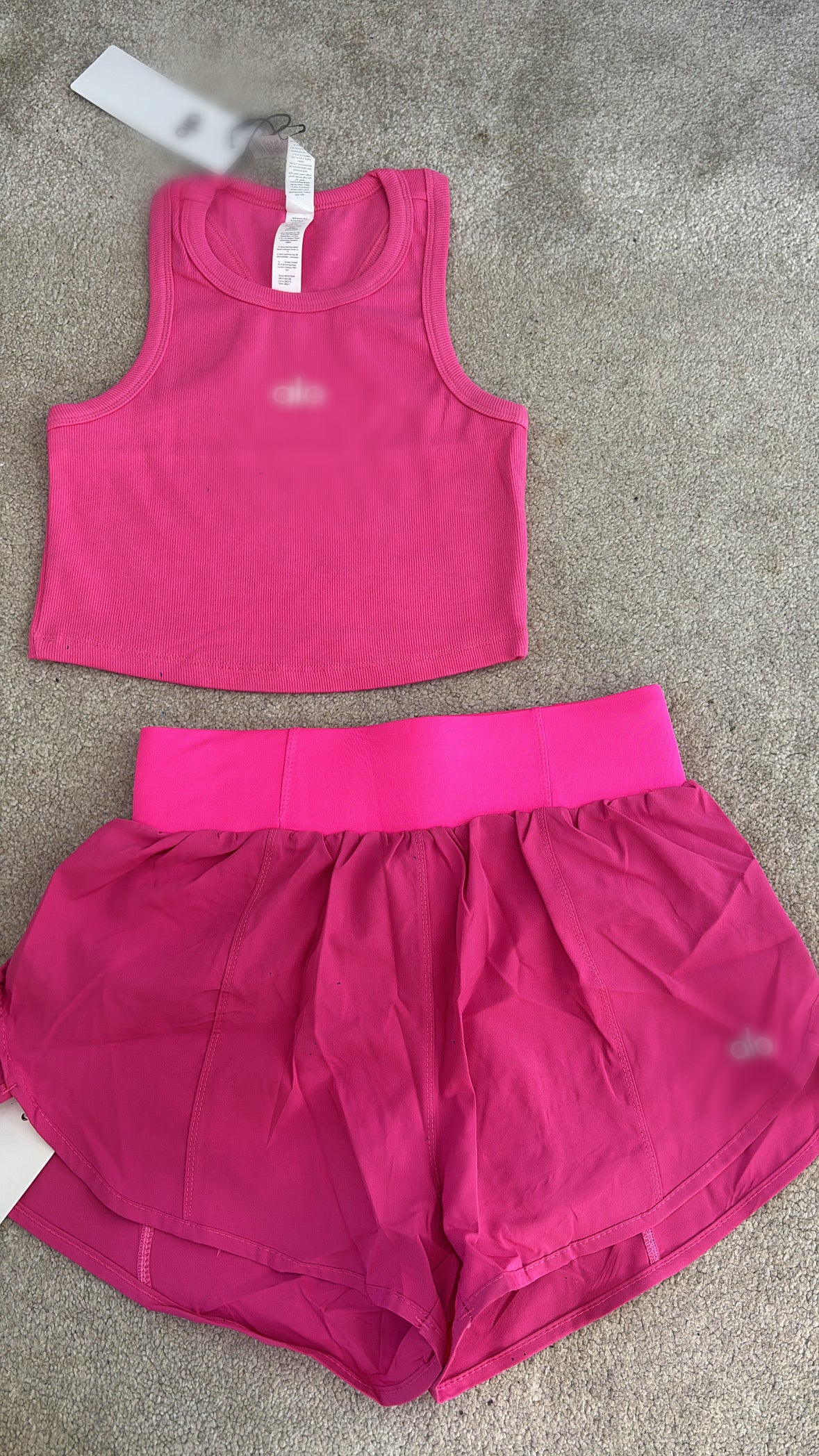 Hot pink A gym short co ord size S