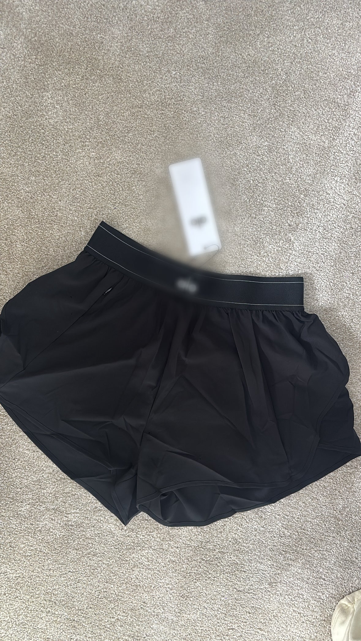 Black A dry fit shorts size S