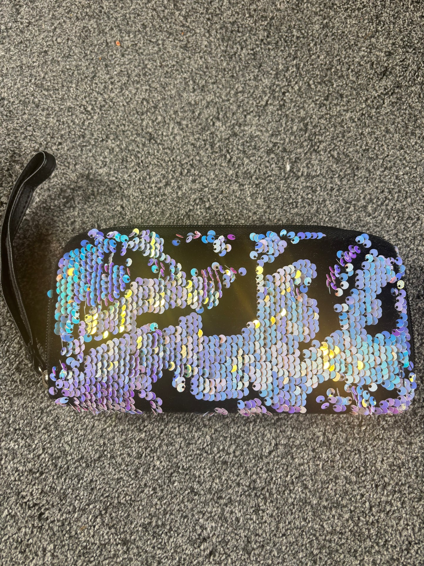 Black & multi coloured purse with Handel -Rg