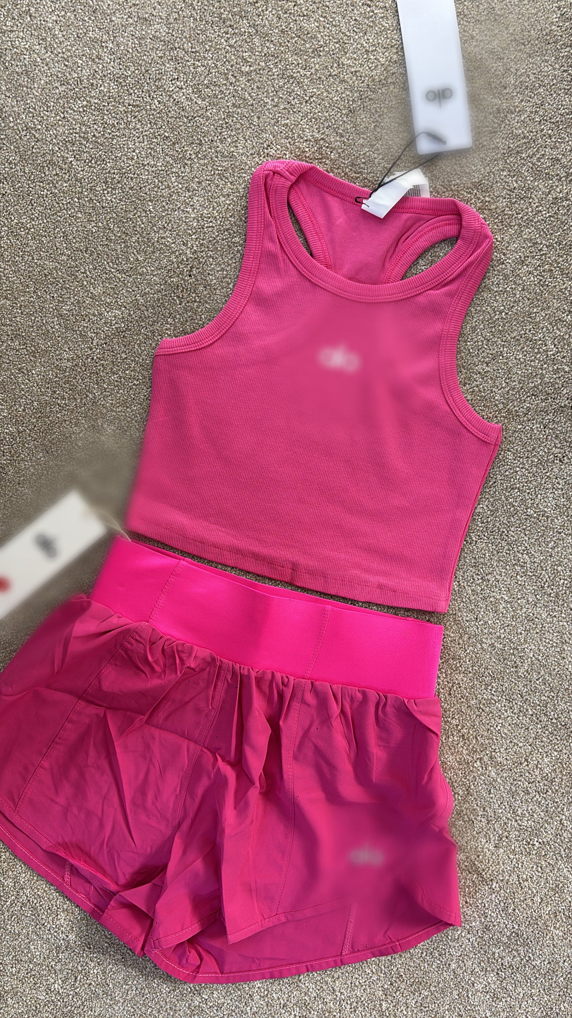 Hot pink shorts A set size S