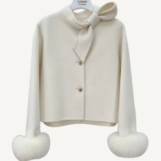Cream and gold detail cardigan size S