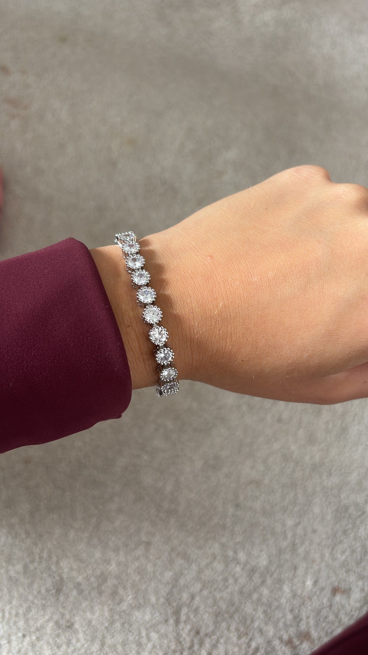 Bracelets round stone -Rg
