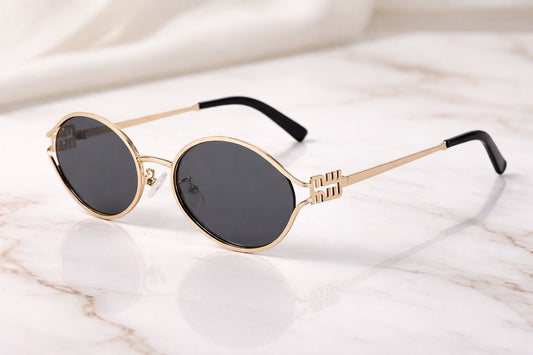 Gold M sunglasses
