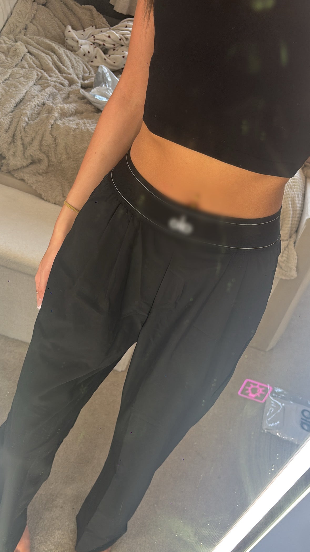 Black dry fit trousers