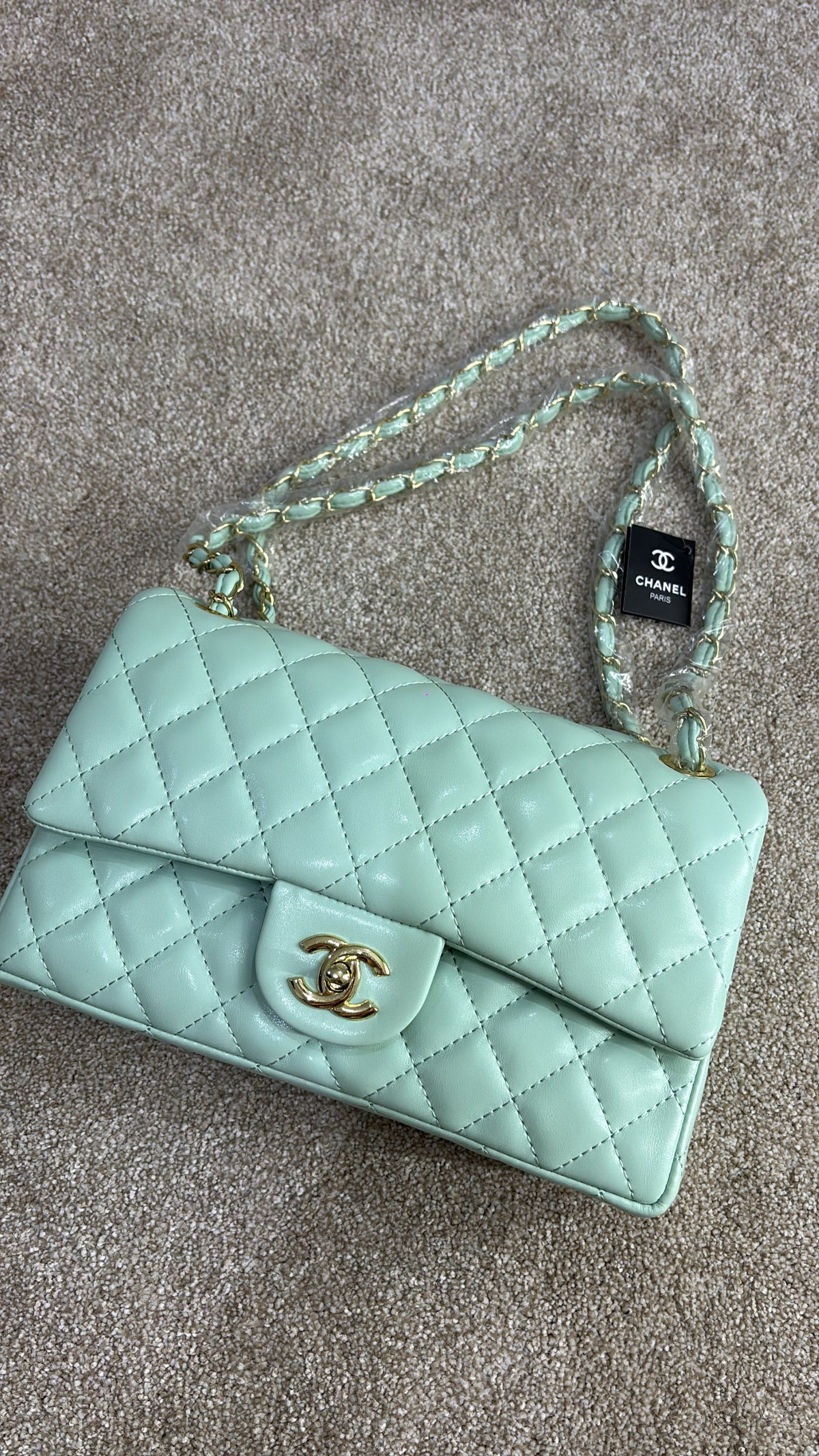 Mint green classic crossover bag -Rg