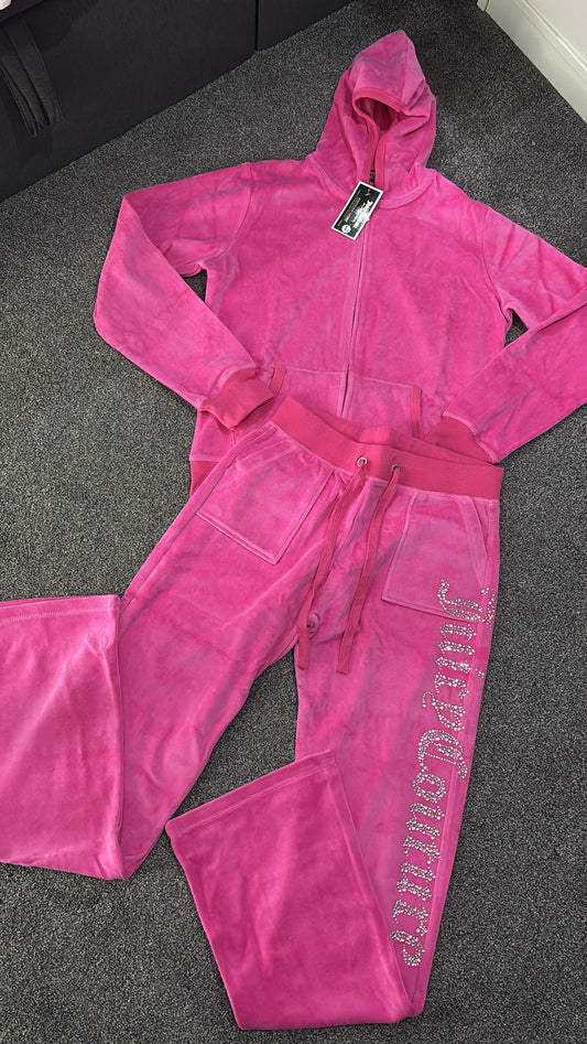 Hot pink tracksuit size large-Rg