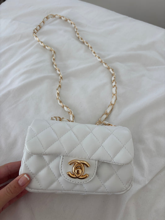 Mini white crossover bag -Rg