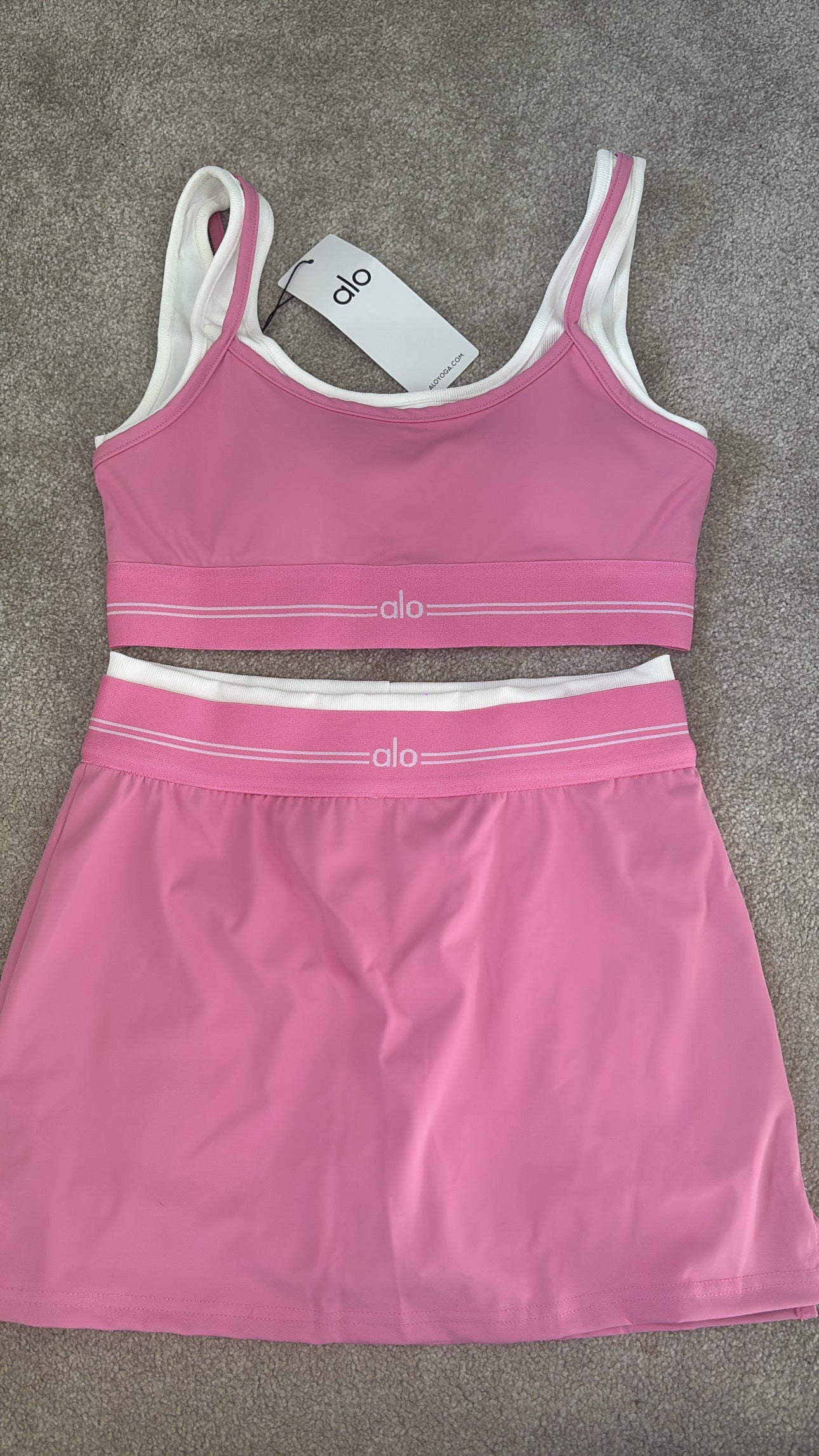 Pink a gym set skort and top set size small -Rg