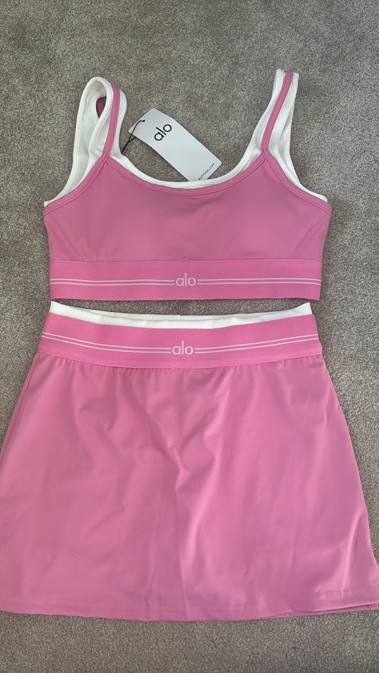 Pink a gym set skort and top set size small -Rg